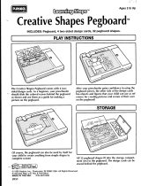 Hasbro Creative Shapes Pegboard Operating instructions