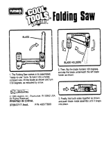 Hasbro Cool Tools Folding Saw Operating instructions