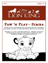 Hasbro Lion King Paw 'N Play Simba Operating instructions
