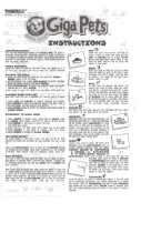 Hasbro GigaPet Compu Kitty Operating instructions