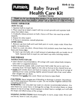 Hasbro Baby Travel Healthcare Kit Operating instructions