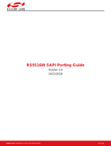 Silicon Labs RS9116W SAPI Porting Reference guide