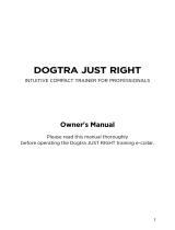 Dogtra JUST RIGHT Owner's manual