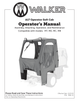 Walker A17 Operator Soft Cab User manual