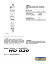 Ohlins HO029 Mounting Instruction