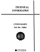 Citizen Cal 7400 Owner's manual