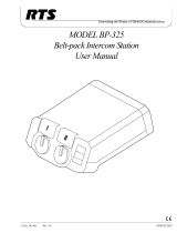 RTS BP-325 User manual