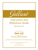 Baby Lock Gallant Longarm User manual