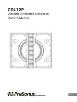 PRESONUS CDL12P Owner's manual