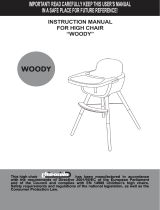 Chipolino High chair 2 in 1 Woody Operating instructions