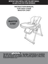 Chipolino High chair Master Chef Operating instructions