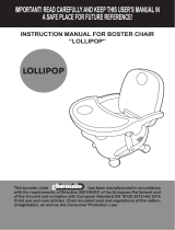 Chipolino Booster chair Lollipop Operating instructions