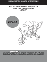 2PLAY Kid's toy tricycle for two kids 2Play User manual