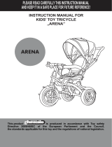 Chipolino Kid's toy tricycle Arena Operating instructions
