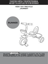 Chipolino Kid's toy tricycle Runner Operating instructions
