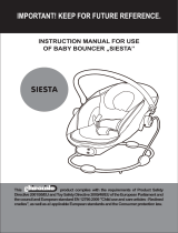 Chipolino Baby musical bouncer Siesta Operating instructions