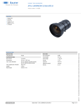 Baumer ZVL-LM3NCM 3,5mm/f2,4 Datasheet