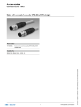 Baumer Cable connector/connector M12, EtherCAT, straight, 5 m Datasheet