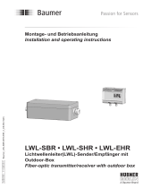 Baumer Fiber-optic transmitter in outdoor box: LWL-SBR Assembly Instruction