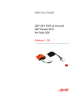 Aim Kit Solo 2 DL for GET GP1 EVO or A4 and GET Power ECU User guide