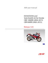 Aim Kit for EVO4/SOLO4S and Solo/SoloDL on Honda CBR 600RR and CBR 1000RR User manual