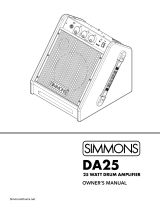 Simmons DA25 User manual