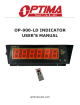 Optima Scale OP-900 Owner's manual