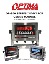 Optima Scale OP-900 Owner's manual