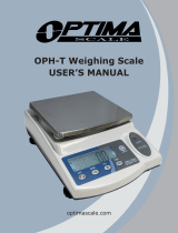 Optima Scale OPH-T Owner's manual