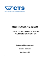 CTS MCT-RACK-12-MGM User manual