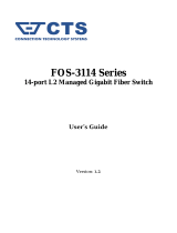 CTS FOS-3114 User manual