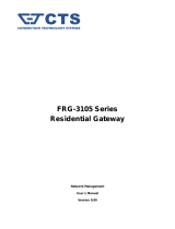CTS FRG-3105 User manual