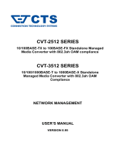 CTS CVT-2512 User manual