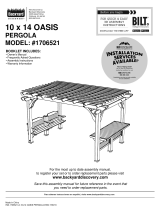 Backyard Discovery Oasis 14 x 10 Pergola Setup Manual