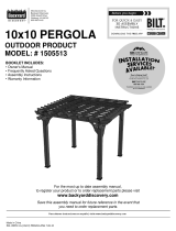 Backyard Discovery 10 x 10 Pergola Owner's manual