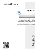MUNDO CLIMA MUPR-H7 Installation guide