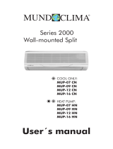 MUND CLIMA MUP-07 HN User manual