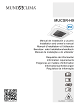 mundoclima Serie MUCSR-H9 “Cassette Super Inverter H9” Owner's manual
