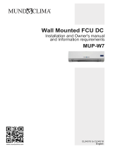 mundoclima Series MUP-W7 “Wall Mounted Fancoil DC” Installation guide