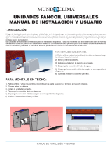mundoclima Series MUC-CE/SE4 “Universal Fancoil ” Installation guide