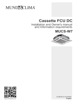 mundoclima Series MUCS-W7 “Cassette Fancoil DC” Installation guide