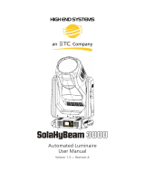 High End Systems SolaHyBeam 3000 User manual