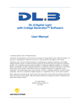 High End Systems DL.3F Digital Light User manual