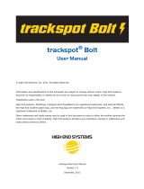 High End Systems Trackspot Bolt User manual
