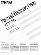 Yamaha YFP-70 Owner's manual