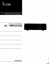 ICOM IC-RP1220 Owner's manual