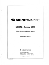 SignetMarine MK154 System 1500 User manual