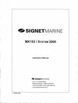 SignetMarine MK152 System 2000 User manual