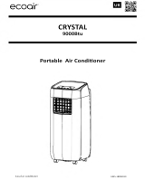 Ecoair Crystal 9000BTU Owner's manual