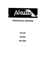 Alecto PA 180 Owner's manual